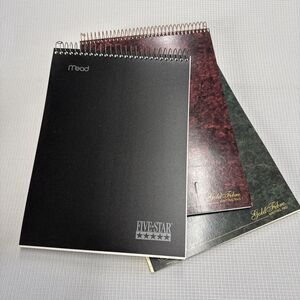 Retro Mead Five Star 2-Subject Top Spiral Bound Notebook (+ 2 AMPAD) Vintage Y2K